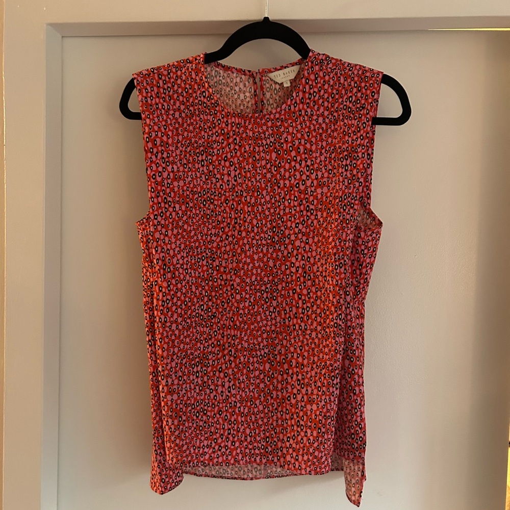 Ted Baker Sleeveless Circular Pattern Top - image 1